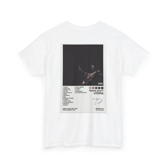 Travis Scott Utopia Unisex Heavy Cotton Tee - Casual Streetwear for Music Lovers & Fans